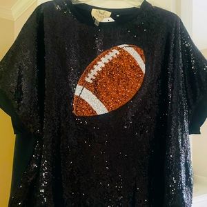 Fantastic Fawn NWT football sequin shirt